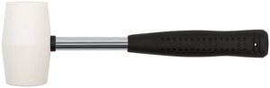 Киянка резиновая белая, металлическая ручка 40 мм ( 230 гр )