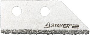 Лезвие STAYER ″PROFI″ сменное с карбидным напылением для скребка 33415, 2шт.