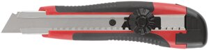 Нож технический "Стронг" 18 мм усиленный, прорезиненный, вращ. прижим