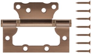 Петля дверная универсальная (без врезки) Стандарт" 100х75х2,5 мм старая бронза (2ВВ - АВ)