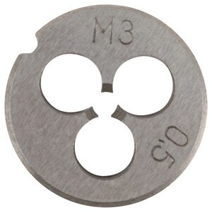 Плашка метрическая, легированная сталь М3х0,5 мм