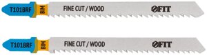 Полотна по дереву, Bimetal, шлифованные под свободным углом, реверс. зубья, 100/74/2,5 мм (T101BRF), 2 шт.
