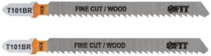 Полотна по дереву, HCS, шлифованные под свободным углом, реверсивные зубья, 100/74/2,5 мм (T101BR), 2 шт.