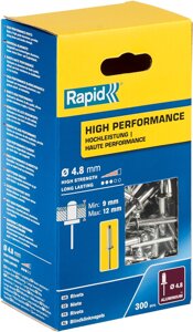 RAPID R: High-performance-rivet заклепка из алюминия d4.8x16 мм, 300 шт
