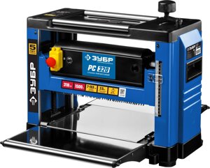 Рейсмусовый станок, ширина строгания 318мм, толщина заготовки до 153 мм, 2 ножа, 9000 об/мин, 1500Вт, 8м/мин, ЗУБР