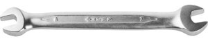 Рожковый гаечный ключ 6 x 7 мм, ЗУБР, 27010-06-07_z01