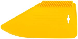 Шпатель прижимной, для разглаживания обоев, пластиковый, желтый 280 мм
