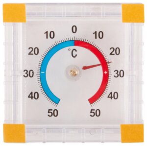 Термометр оконный биметаллический ТББ квадратный