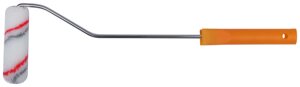 Валик полиакрил. мини" Профи, белый с сер. и крас. полос., д. 15/35 мм, ворс 10 мм, дл. ручки 400 мм, 100 мм