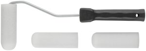 Валик поролоновый белый с ручкой "мини" 100 мм + 2 сменных ролика