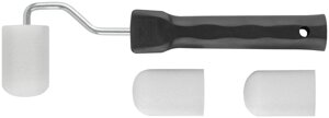 Валик поролоновый белый с ручкой "мини" 50 мм + 2 сменных ролика