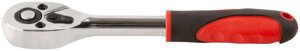 Вороток (трещотка), механизм легированная сталь 40Cr, пластиковая прорезиненная ручка, 1/4", 24 зубца