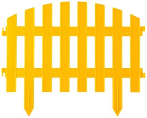 Забор декоративный GRINDA ″АР ДЕКО″28x300см, желтый