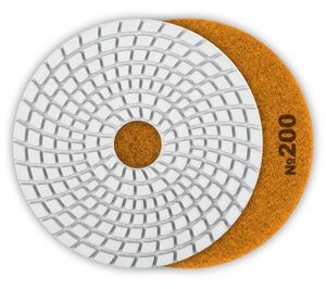 ЗУБР 100мм №200 алмазный гибкий шлифовальный круг (Черепашка) для мокрого шлифования