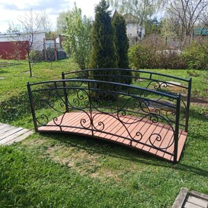 Декоративный мостик в саду (300х100) см