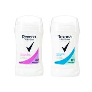 Антиперспирант твердый женский REXONA абсолютная уверенность/свежесть душа, п/б, 30 мл