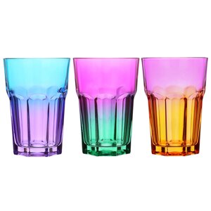 HEREVIN Стакан для воды, стекло, 320мл, 3 цвета, 131608-005