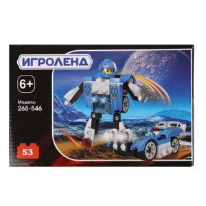 ИГРОЛЕНД Конструктор "Герои Галактики", 53-58 дет., ABS, 15х10х5см, 6 дизайнов