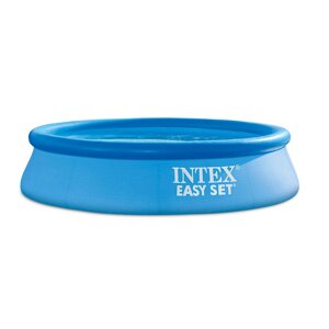 INTEX Бассейн надувной Изи Сет 244х61см, фильтр-насос, 28108NP