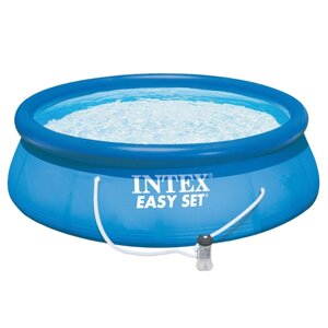 INTEX Бассейн надувной Изи Сет 305x76см, 3853л, насос с фильтром 1250л/ч, 28122NP