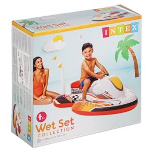 INTEX Игрушка надувная для плавания Гидроцикл 117x77см, рем комплект, от 3 лет 57520