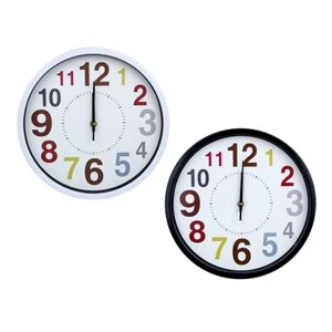LADECOR CHRONO Часы настенные, круглые, 30 см, 2 цвета, арт. 09-55
