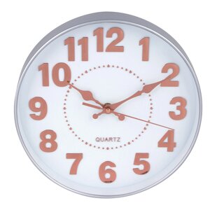 LADECOR CHRONO Часы настенные круглые, пластик, d26 см, 1xAA, арт. 06-44