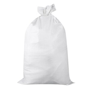 Мешок для строительного мусора полипропиленовый, белый (п/п 1 сорт50 х 90см (2см) - 403 гр.)