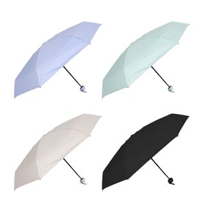 Мини-зонт, механика, сплав, пластик, полиэстер, 50 см, 6 спиц, 4 цвета, 5043