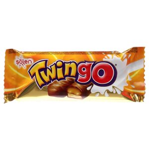 Печенье батончик "Twingo" покрытый мол. шок. и карамелью 42 г.