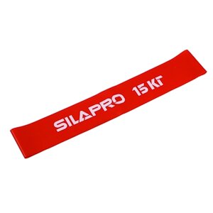 SILAPRO Фитнес-резинка, 30х5х0.07 см, нагрузка 15 кг, латекс