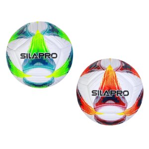 SILAPRO Мяч футбольный 22см, 5 р-р, 2сл, PU 3.5мм, 400г (10%