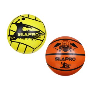SILAPRO Мяч игровой (баскетбол, волейбол), ПВХ, 22см, 50гр (5%