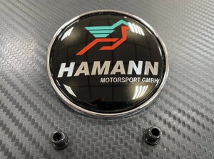 Эмблема на багажник 74 мм Hamann цветная для BMW
