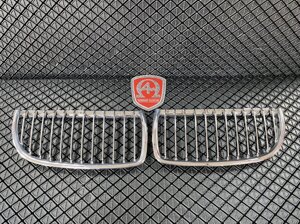 Хромированные накладки на решётку радиатора ноздри капота пластик для BMW E90