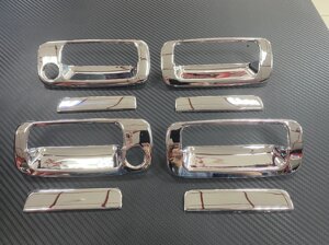 Хромированные накладки на ручки дверей пластик (Китай) для Land Cruiser 80