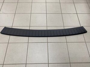 Защитная накладка на задний бампер чёрная пластик с загибом для Citroen Spacetourer 2017- L2