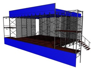 Сцена 10х7 метров (сборно-разборная)