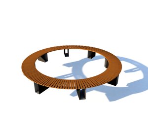 Скамейка радиус круг