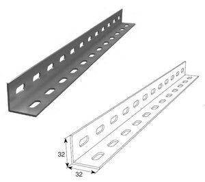 Установочный профиль (32х32х2 мм) DoorHan для секционных ворот, 24601/M