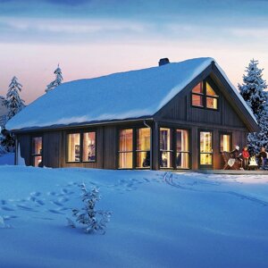 Каркасный дом Смарт 2Б по проекту норвежской компании Салтдальсхитта