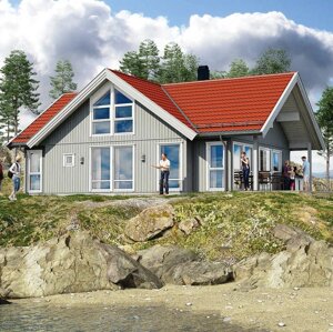 Каркасный дом Смарт 2Д по проекту норвежской компании Салтдальсхитта
