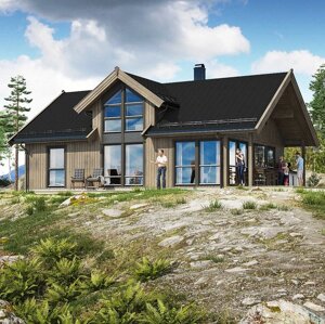 Каркасный дом Смарт 2С по проекту норвежской компании Салтдальсхитта