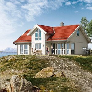 Каркасный мансардный дом Смарт 7 по проекту норвежской компании Салтдальсхитта