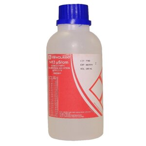 1413 µS/cm Conductivity Calibration Solution, 230 mL Milwaukee