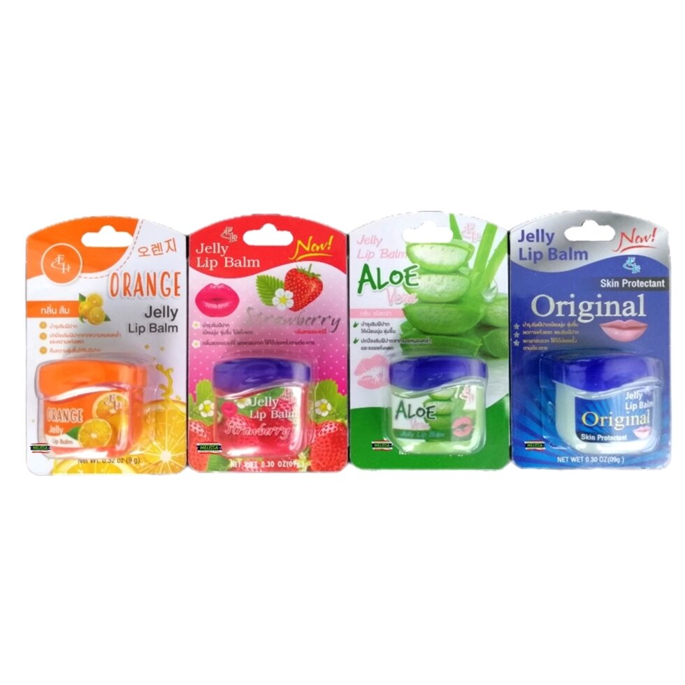 Бальзам для губ Jelly Lip Balm на основе кокосового масла и пчелиного воска. Таиланд от компании Тайская косметика и товары из Таиланда - Melissa - фото 1