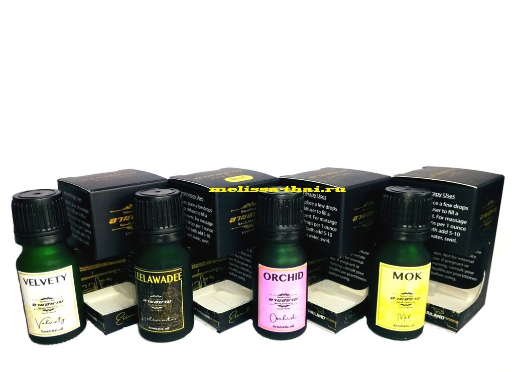 Эфирное натуральное масло Laan Siam Essential Oil, 10 мл. (в ассортименте) ORCHID от компании Тайская косметика и товары из Таиланда - Melissa - фото 1