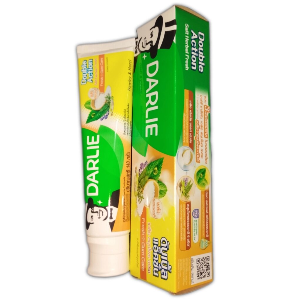 Зубная паста отбеливающая Darlie Salt Herbal Fresh Double Action, 140 мл. Таиланд от компании Тайская косметика и товары из Таиланда - Melissa - фото 1