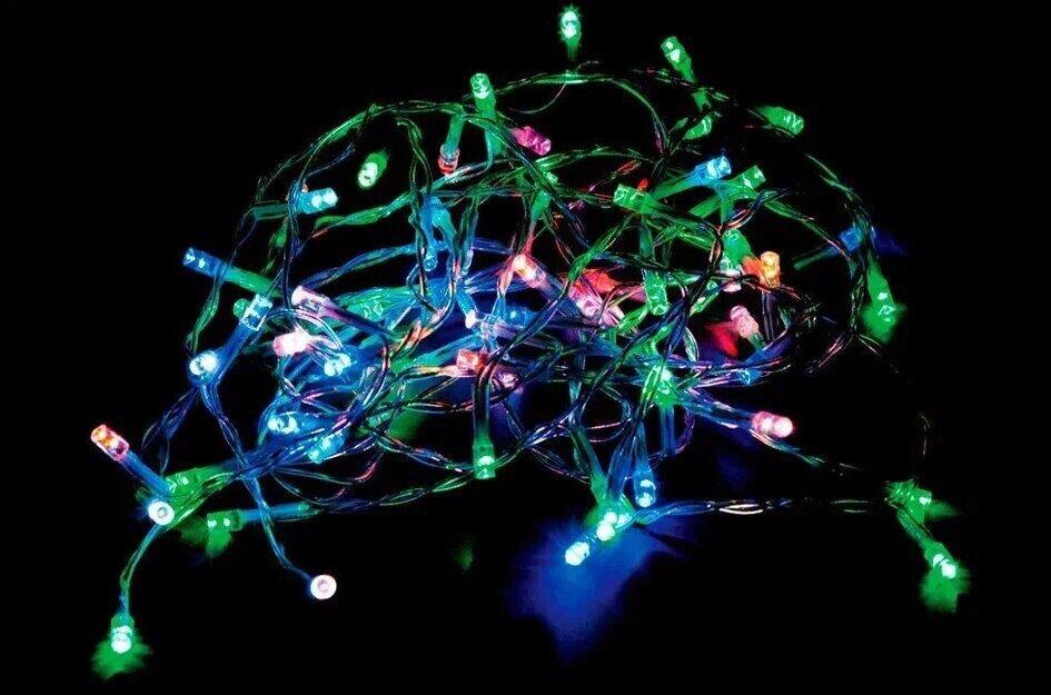Гирлянда 4м мульти CL03 линейная 40 LED +1.4м прозрачный шнур Feron 26772 от компании Уютель - фото 1