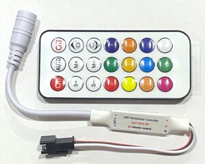 Контроллер Magic RGB Mini RF 6A DC 5-24в для светодиодной ленты 21 кнопок